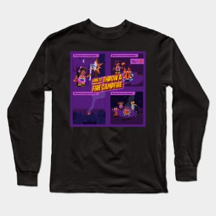 Lego Fortnite HOW TO THROW A FIRE CAMPFIRE! Long Sleeve T-Shirt